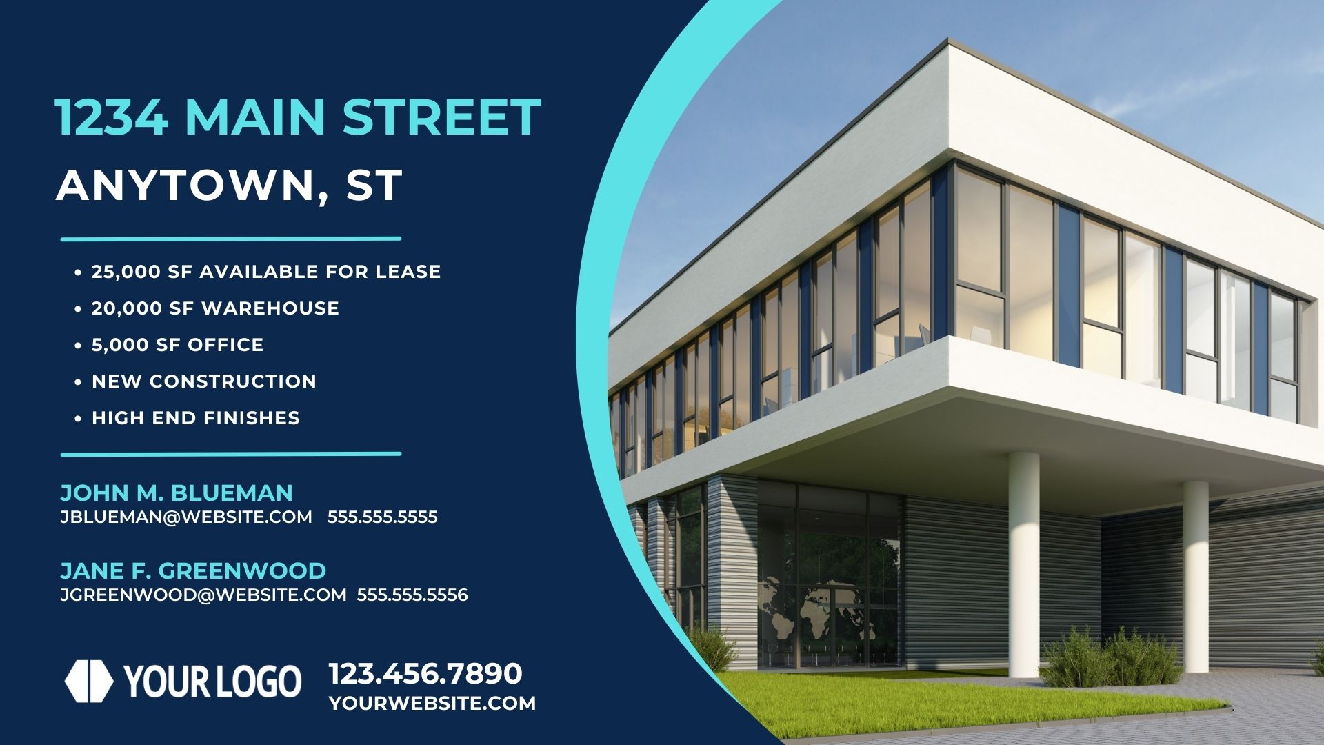 Commercial Real Estate Flyer from Template